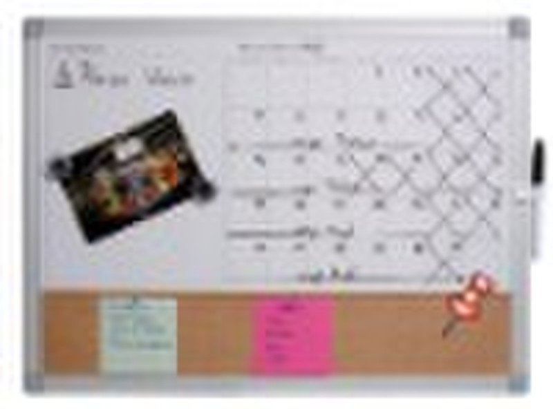 Multifunction notice board with printing