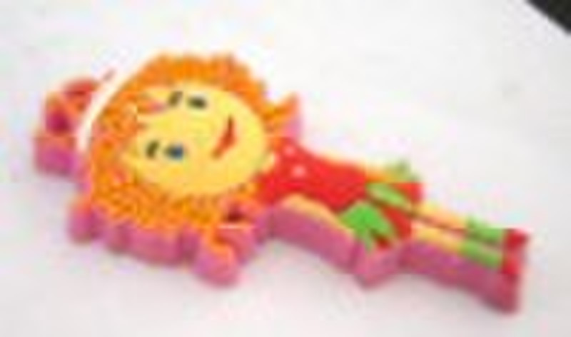 new style 2D little girl stationery fancy eraser