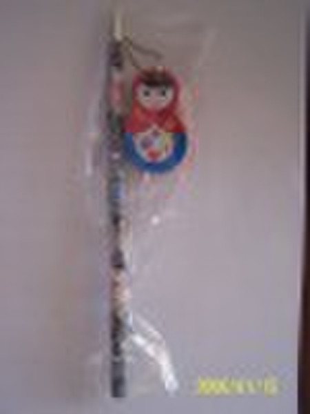 Russian girl gift wooden pencil with eraser