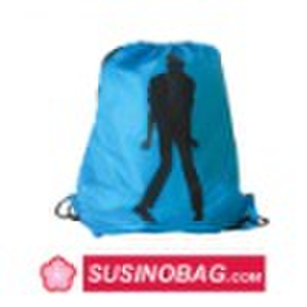 190T polyester drawstring backpack bag