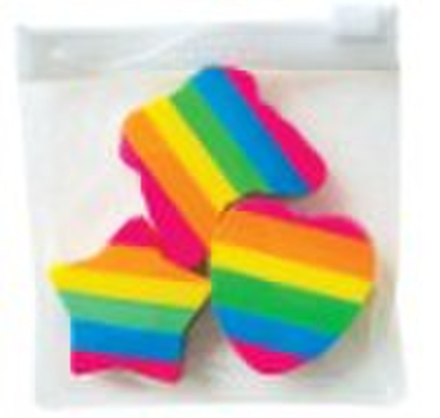 rainbow eraser(Packed eraser with rainbow)