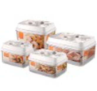 Vacuum food storage containers