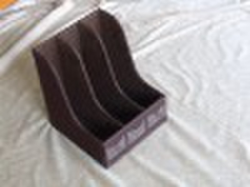 Leather file holder