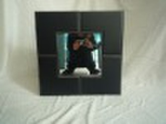 Leather mirror frame