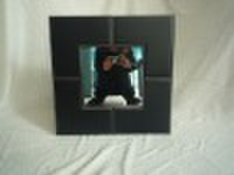 Leather mirror frame
