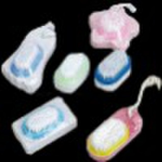 plastic foot square pumice brush