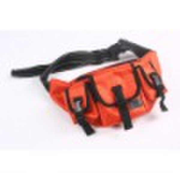 Orange high quality polyester sport waist bag