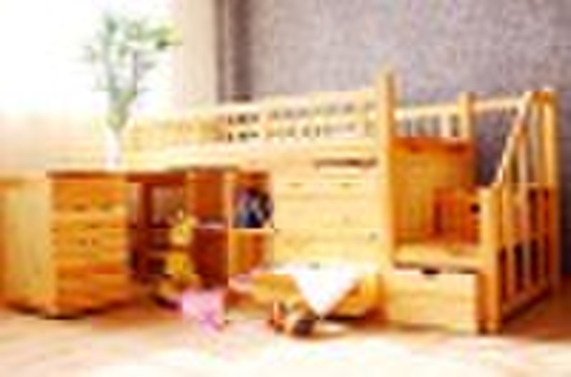 pine bunk bed wooden furniture