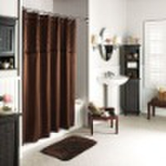 100% polyester  jacquard waterproof shower curtain