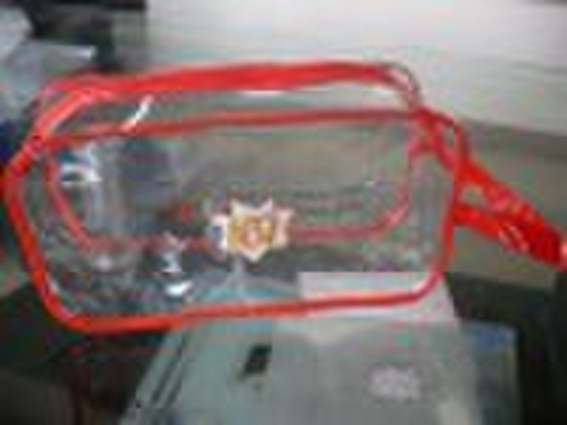 Transparent PVC cosmetic bag
