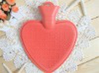 Heart Shaped BS Standard Rubber Hot Water Bottle