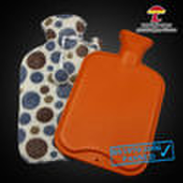 BS Standard Rubber Hot Water Bottle With Plush Cov