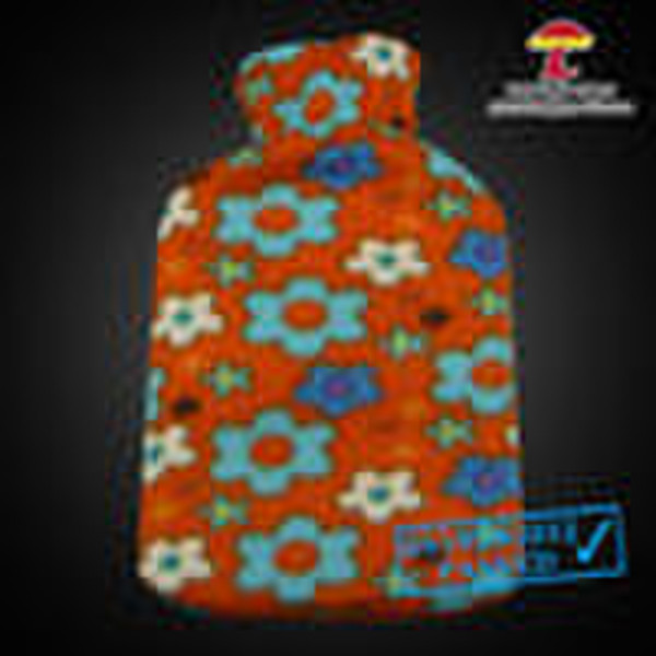 Rubber Hot Water Bottle With Plush Cover