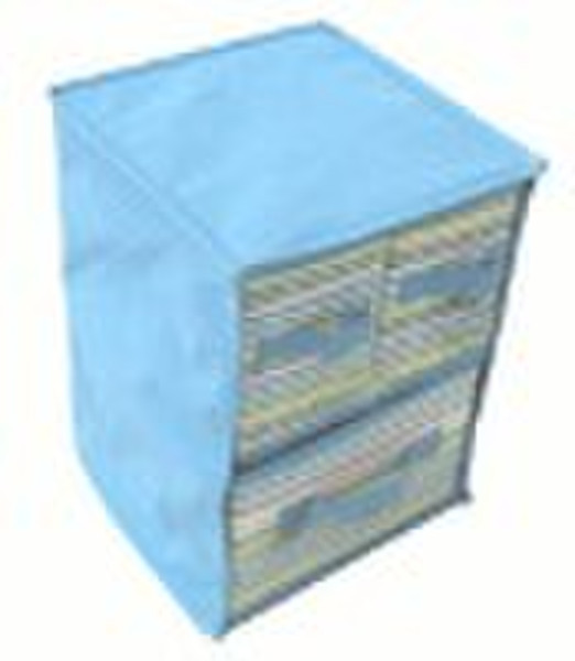 Folding Storage Box with 3 Drawers