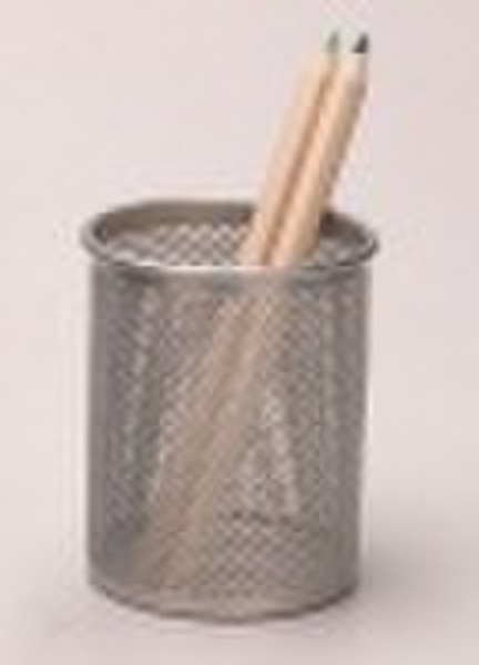 Metal mesh pen holder