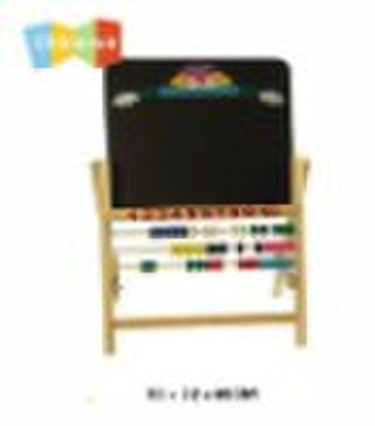 wooden easel drawing board or blackboard with stan