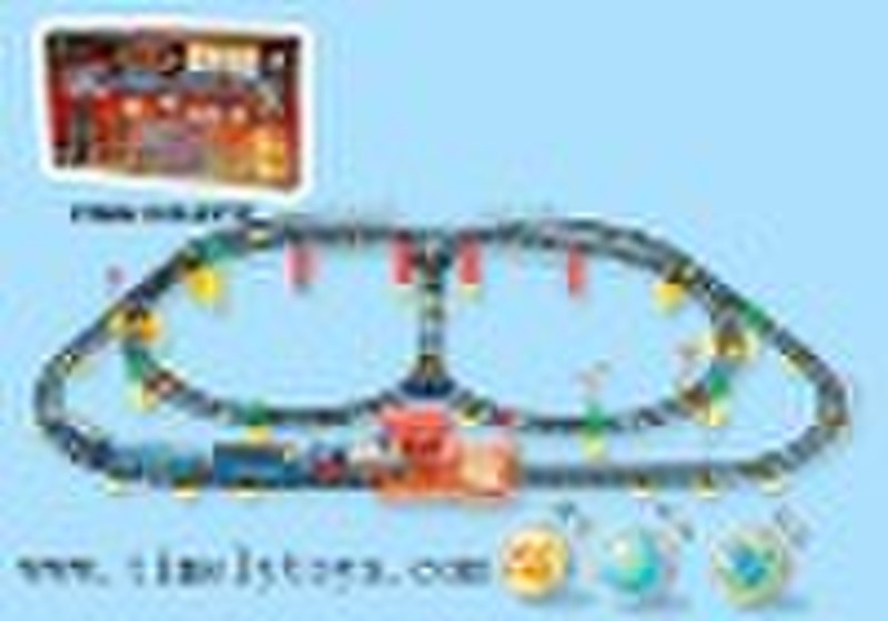 toy train track with music