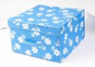 fabric covered storage boxes