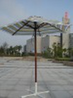 wooden garden umbrella