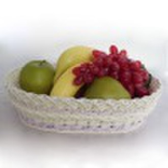 LFGB pp rattan fruit basket