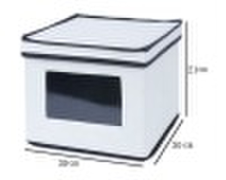 Fabric Foldable Storage Box with View Window