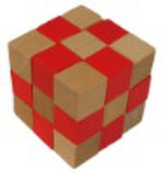 IQ wooden cube brain puzzle toy