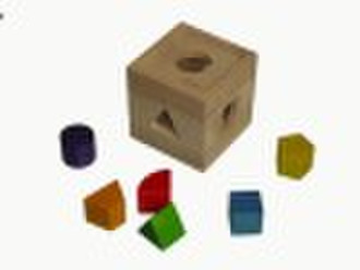 Wooden IQ puzzle cube