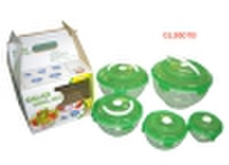 Plastic Salad Bowl Set