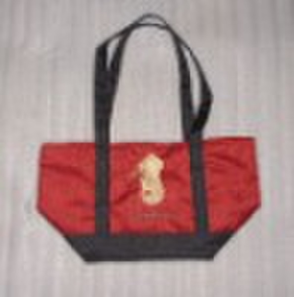 red oxford tote handbag