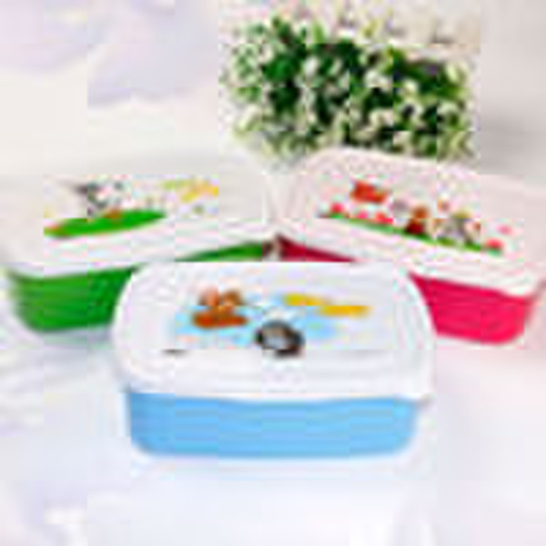 inner compartments spoon fork plastic food box set