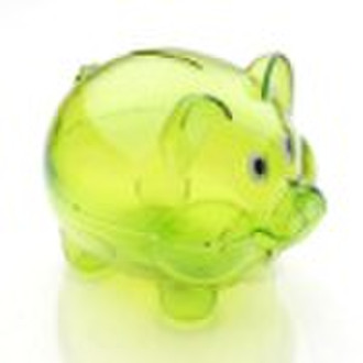 plastic piggy bank