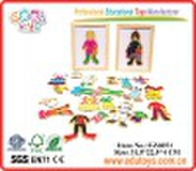 wooden toys, magnetic puzzle, educational toys, bl