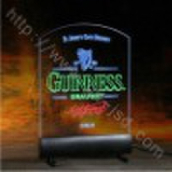 edge lit sign