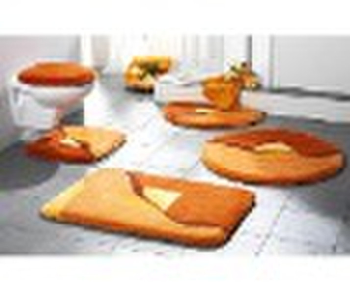 5pcs acrylic bathroom mat set