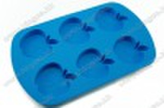 apple shape silicone  ice  tray