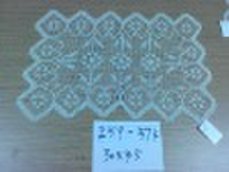 cotton tuscany lace lunch mat