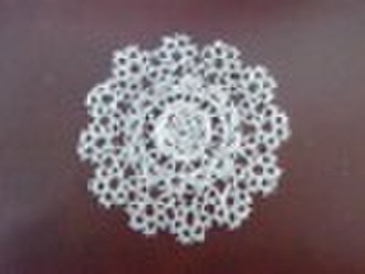 cotton hand made tatting lace coaster