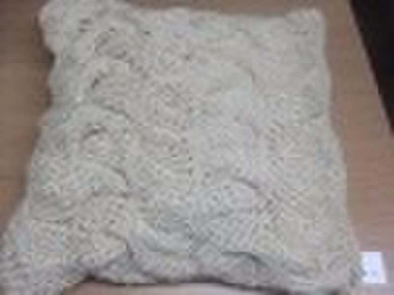 knitted cushion cover