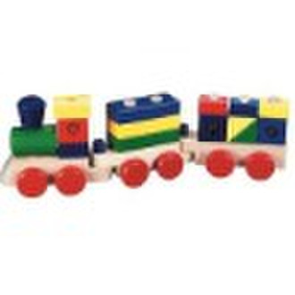 Stacking wooden train