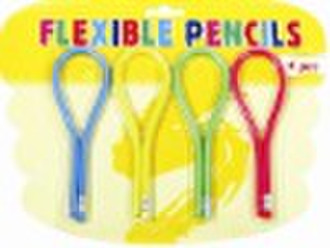 2.5M 4pcs Flexible Pencils with eraser .with paper