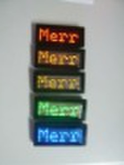 7x21 dot matrix led scrolling badge