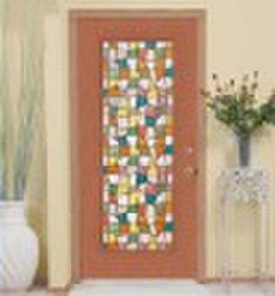 Savannah Static Cling Privacy Stained Glass Window