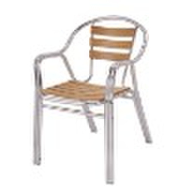 aluminium wood chair