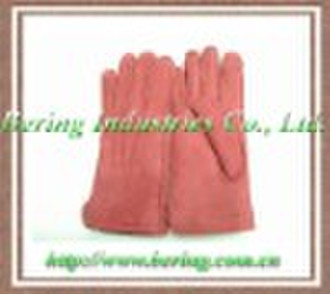 shearling gloves, finger gloves, double face leath