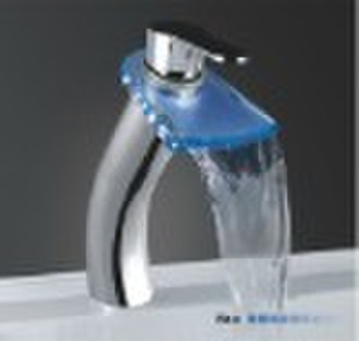 LED waterfall faucet(waterfall faucets,basin mixer