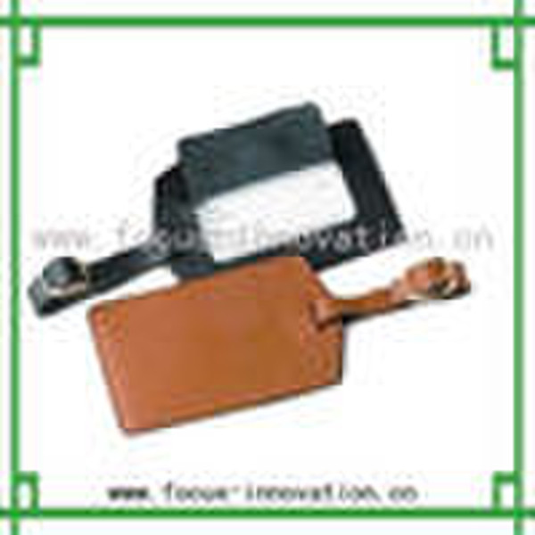 2010 pu leather luggage tag