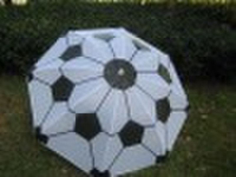 soccer beach umbrella with heat-transfor printing