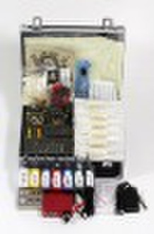 2 Guns Tattoo Kit Machine Power Supply Needles Kur