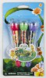 water color marker pen with roller stamp