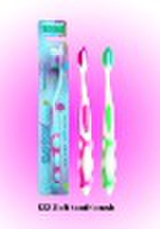 woman toothbrush